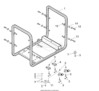 Part Location Diagram of 102928GS Briggs and Stratton Cradle pro diesel 2600